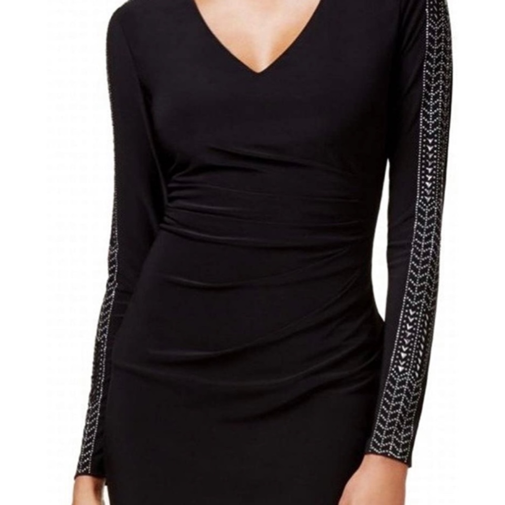 Guess Studded Ruched Sheath Dress